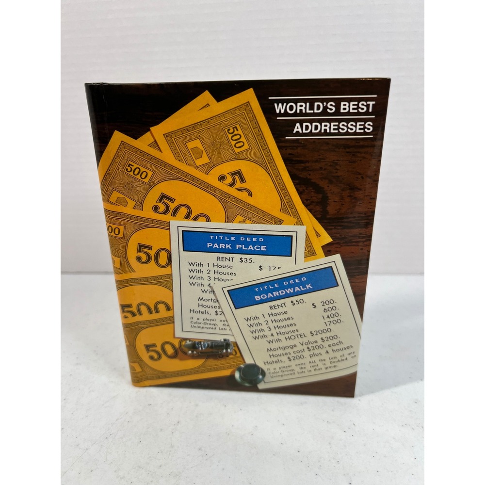 Vintage Monopoly American Greetings Address Book Worlds Best Addresses 1984